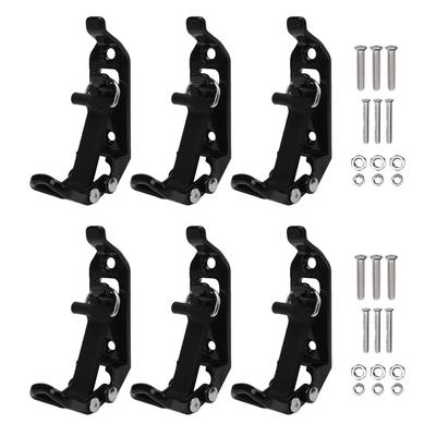 6 Stück Dachgepäckträger Schaufelhalter Metall Gummi Klemme Axt Hammer Rechen Halter für Fahrzeug Anhänger LKW SUV ATV Wohnmobil Boot Wand