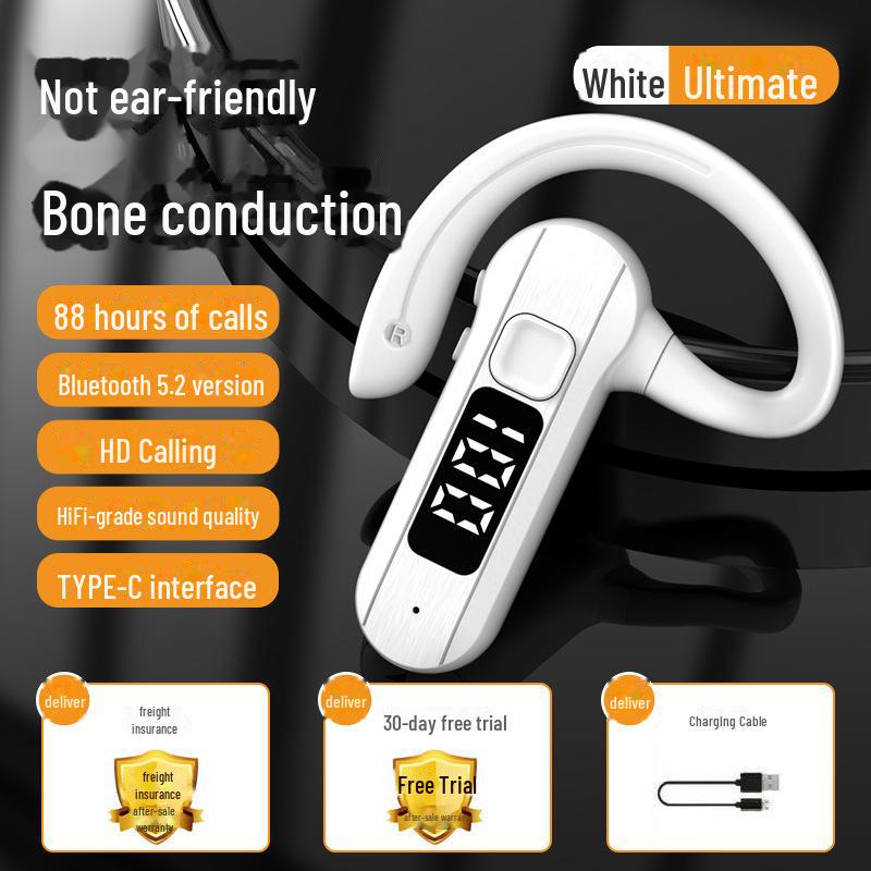 M26 OWS Ear-Hook Wireless Bone Conduction Bluetooth Headset for Running with Noise Reduction