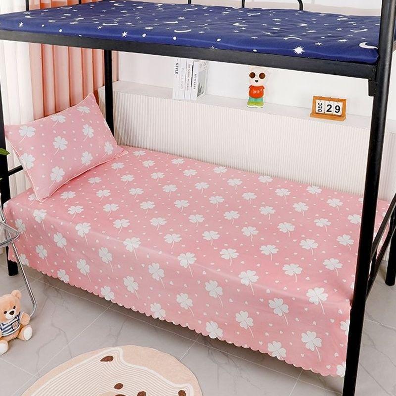 1.2m Dustproof Summer Dorm Bed Sheet & Pillowcase for Boys and Girls