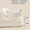 Ultra-light and breathable~ 7cm inner height-increasing hole shoes mesh white shoes women's 2025 new summer popular muffin board shoes