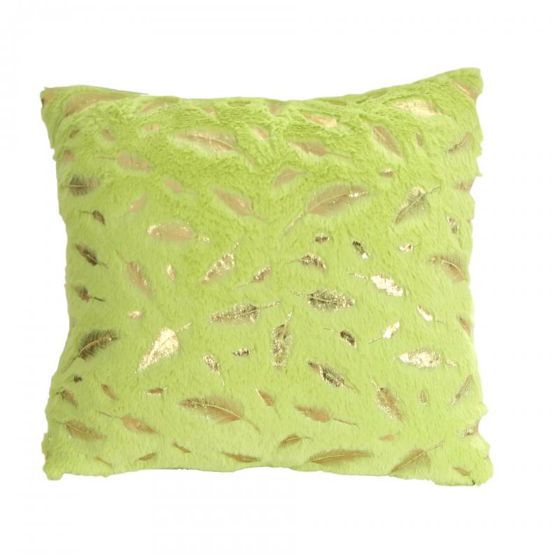 43X43Cm Cushion Cover Short Plush Gold Plated Throw Pillow Embedded Decoration Cushion Home Pillow Cover Coreless Single Pillow Cover