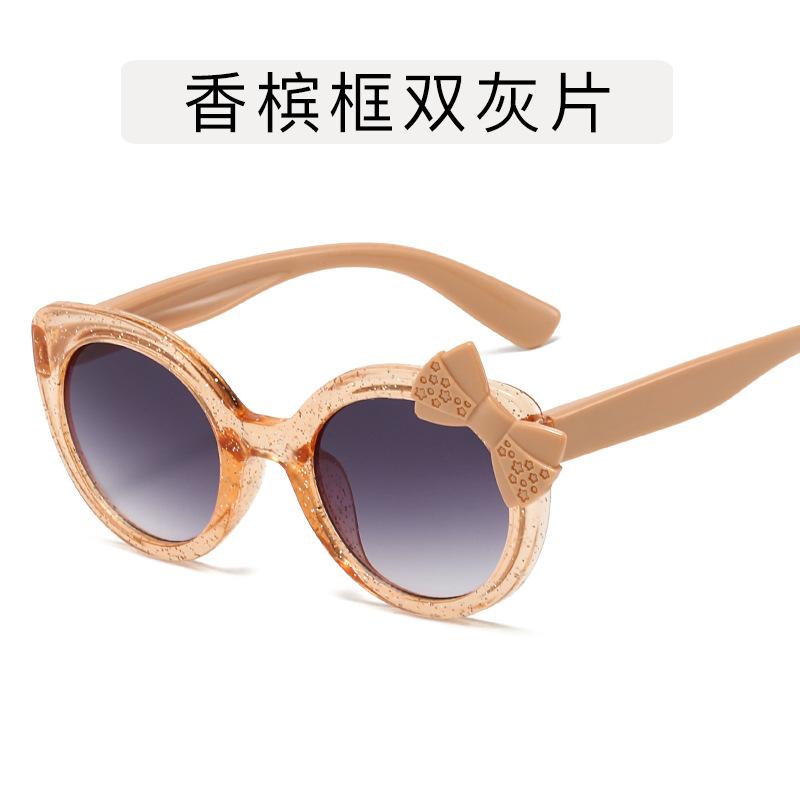 Classic Butterfly Childrens Sunglasse For Girls Plastic Pink Glasses Vintage Anti-Reflective Sun Glasses For Sunshades Uv400