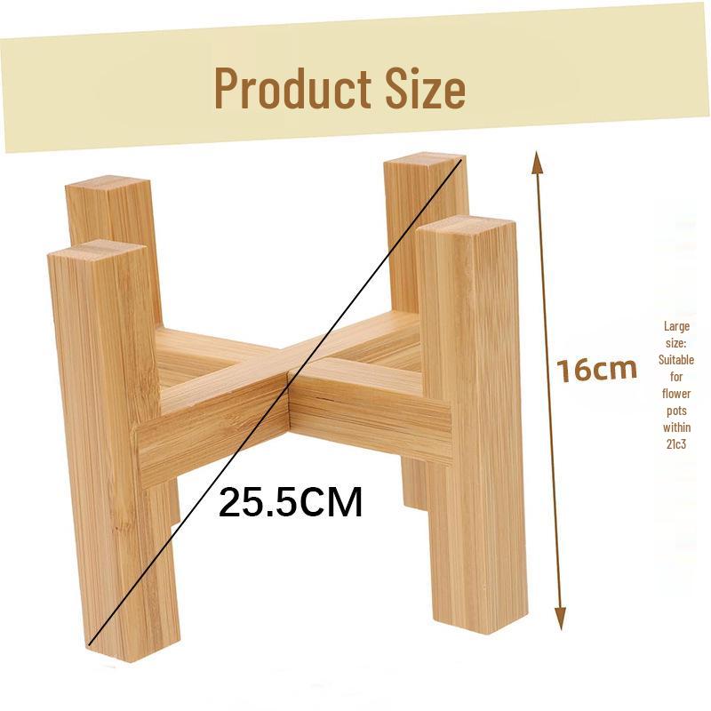 New Chinese Style Solid Wood Indoor Flower Stand for Home and Balcony