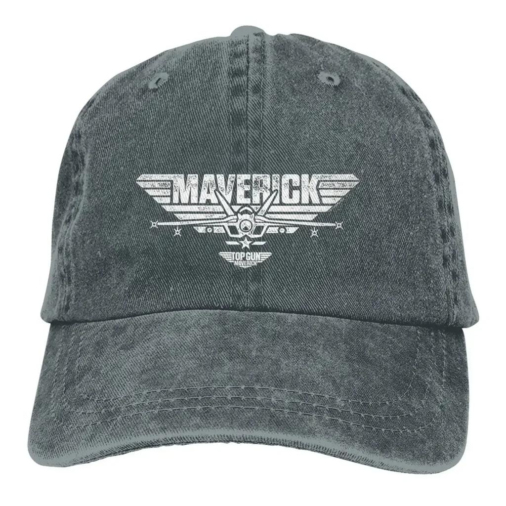 Vícebarevný klobouk se špičkou Pánská Dámská Kovbojská čepice Top Gun Maverick Středové Logo Tryskového Letadla Baseballové čepice Personalizovaný Kšilt Ochranné Klobouky