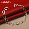 925 Sterling Silber 8 Zoll Exquisites Klassisches Armband Damen Modeaccessoire Hochzeitsfeier Gastgeschenk Schmuck