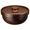 Nagatanien Roast Earthenware Pot (Serves 2-3 People), Direct Heat Compatible, Can Be Boiled Dry, NCK-87