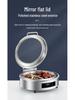 Stainless Steel Electric Buffet Chafing Dish - Smart Self-Service Warmer with Transparent Insulation for Hotel Breakfasts