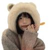 Autumn and winter new cute bear plush hat cycling windproof thickened warm ear protection against cold winter