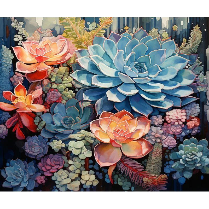5d DIY Diamond Painting Full Square Succulent Plants Diamond Embroidery Beads Sets Mosaic Flower Rhinestone Picture