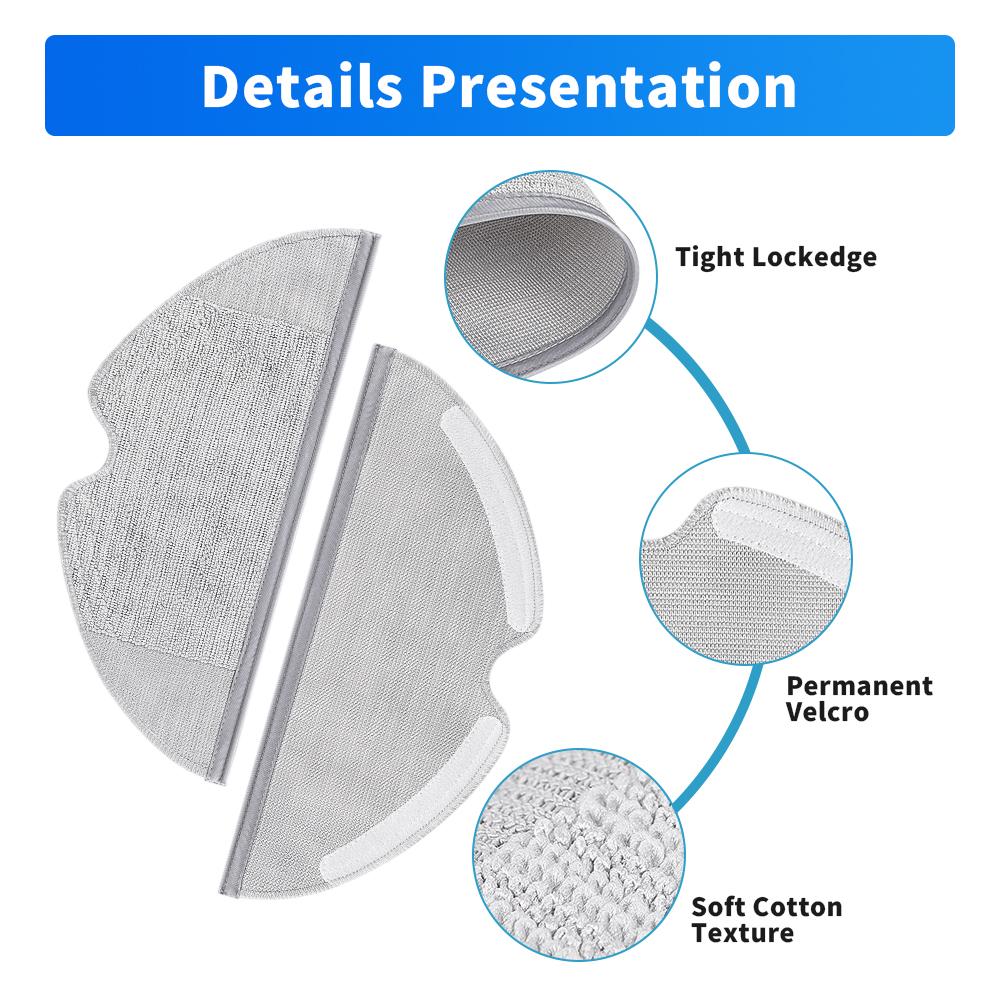 Washable Mop Cloth For Xiaomi Mop MIJIA 1C 2C 1T STYTJ01ZHM STYTJ02ZHM Robot Vacuum For Dreame F9 D9 Wipes Rags Parts