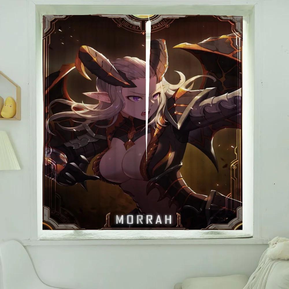 Home Interior Kitchen Curtains for Living Room 2 Pieces Blackout Curtains Door Curtain Kings Raid Bedroom Decoration Partition