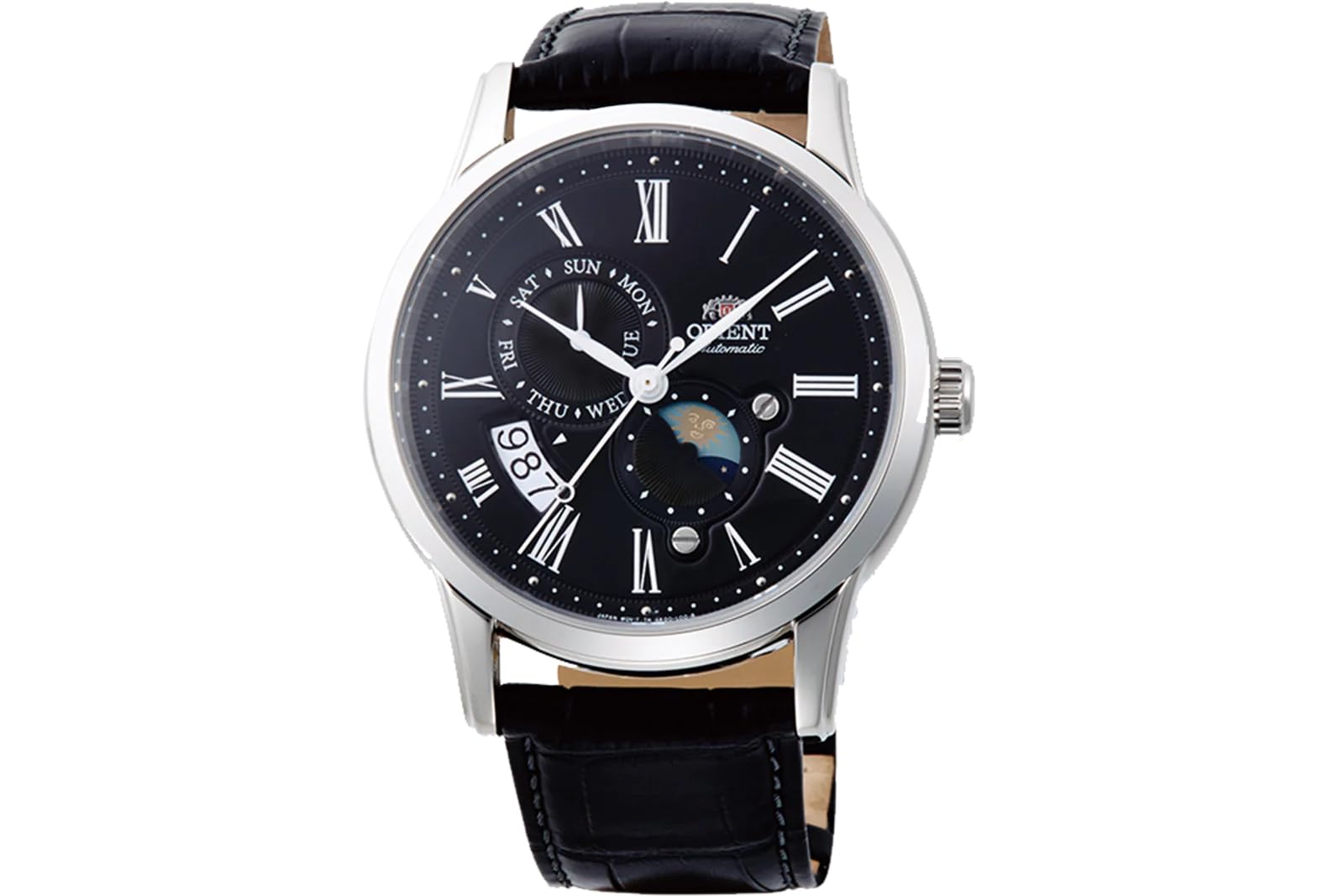 

Orient Stainless Steel Japanese Automatic/Hand-Winding Watch with Sapphire Crystal Model: RA-AK00, Black, Winding Watch.