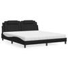 VidaXL Bed with Mattress, Upholstered Bed with Headboard Cushion, Double Bed, Adult Bed, Bedroom Furniture 3208810
