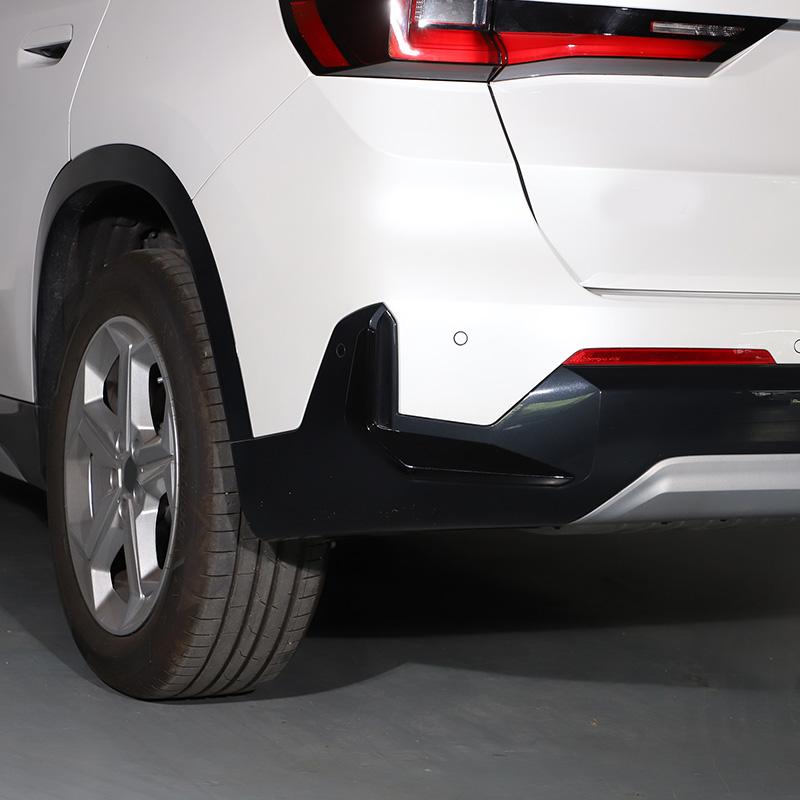 For BMW X1 U11 2025 2025 ABS Carbon Fiber/Black Car Front Rear Blade Trim Light Eyebrow Wind Knife Bumper Cover Accessories