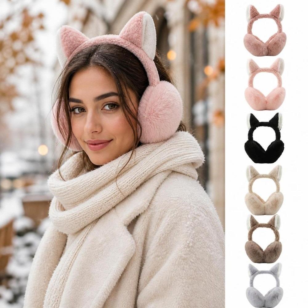 Faux Fur Faux Fur Earmuffs Soft Plush Winter Ear Warmers  Outdoor Cycling Accessories
