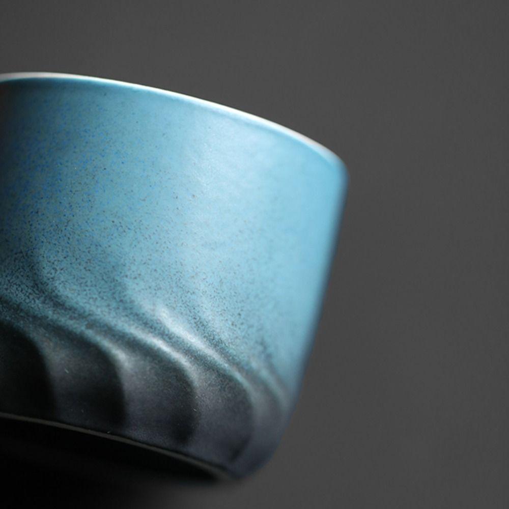 60ml Retro Ceramics Coffee Mug Wood Handle Water Cup Drinkware Tea Cup  Office