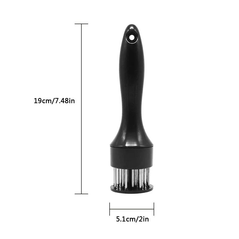 21-poliger runder Edelstahl-Steak-Zartfleischnadel für den Haushalt, Fleischklopfer für Schweinefleisch, Rippenbrecher, Küchen-Kochwerkzeuge, Fleischhammer