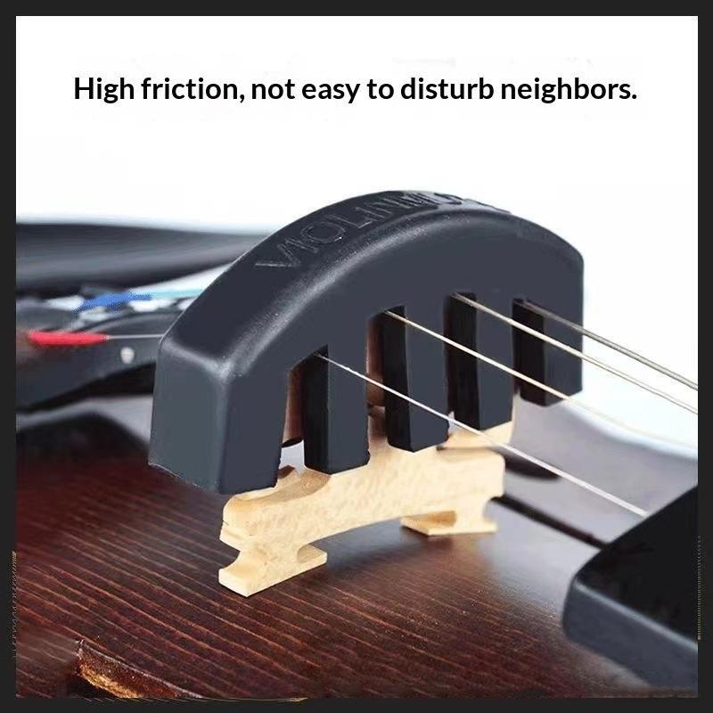 Rubber Violin Mute Silencer For 4/4 3/4 1/2 Violino Practice Fiddle Decrease The Volume Accessories Violin Strings For Luthier