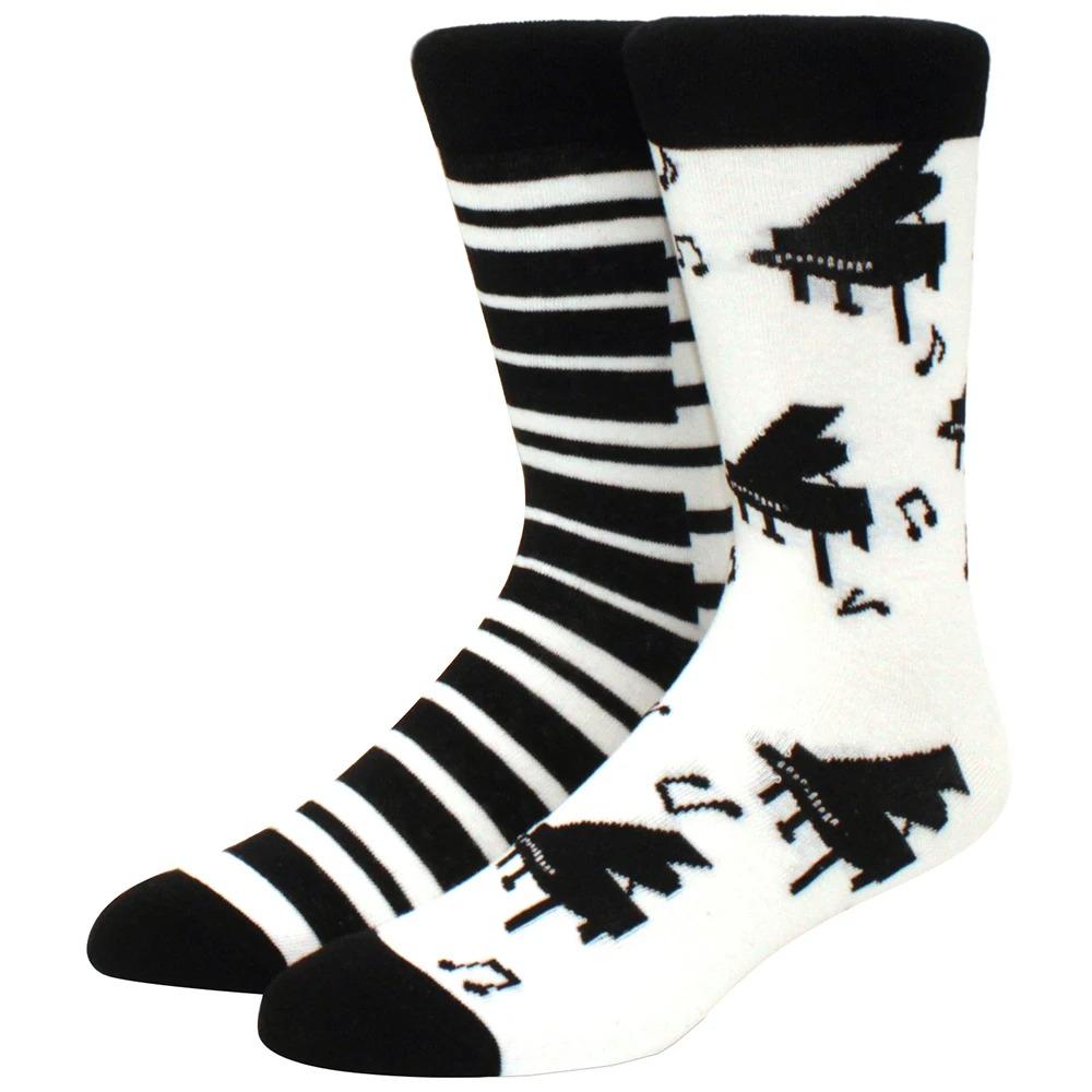 Herren Damen Socken Kreative AB Asymmetrische Baumwollsocken Mode Persönlichkeit Trend Cartoon Paar Lustige Socken Täglich Große Größe Socken