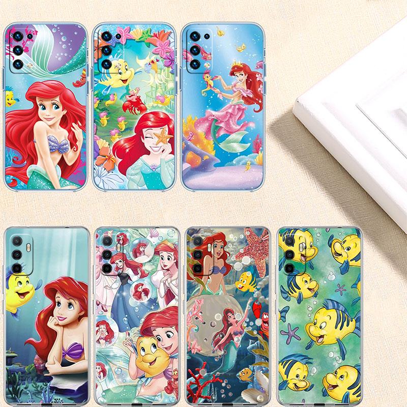 The Little Mermaid Transparent Phone Case for Motorola Moto Edge 20 30 40 50 S30 Fusion Ultra Pro Neo Lite