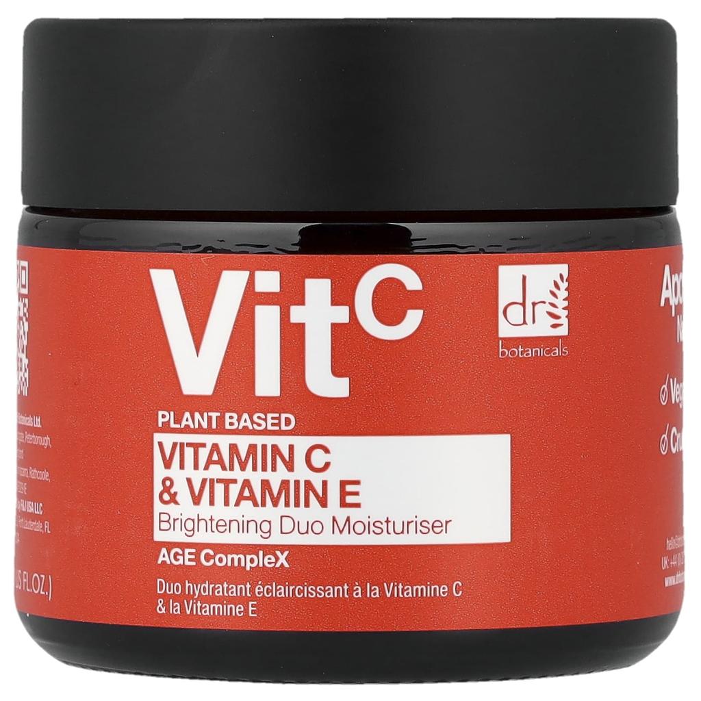Dr. Botanicals, Vitamin C & Vitamin E, Brightening Duo Moisturizer, 60 Ml (2 Fl Oz)