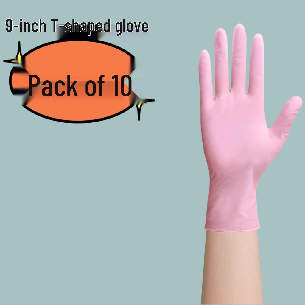 Extra Long & Thick Disposable Nitrile Gloves, Food Grade, Waterproof, Ideal for Dishwashing, Catering, and Household Cleaning.