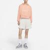 Nike Sweatshirts Women's Light Orange Hooded Moderate Other DA6484-824