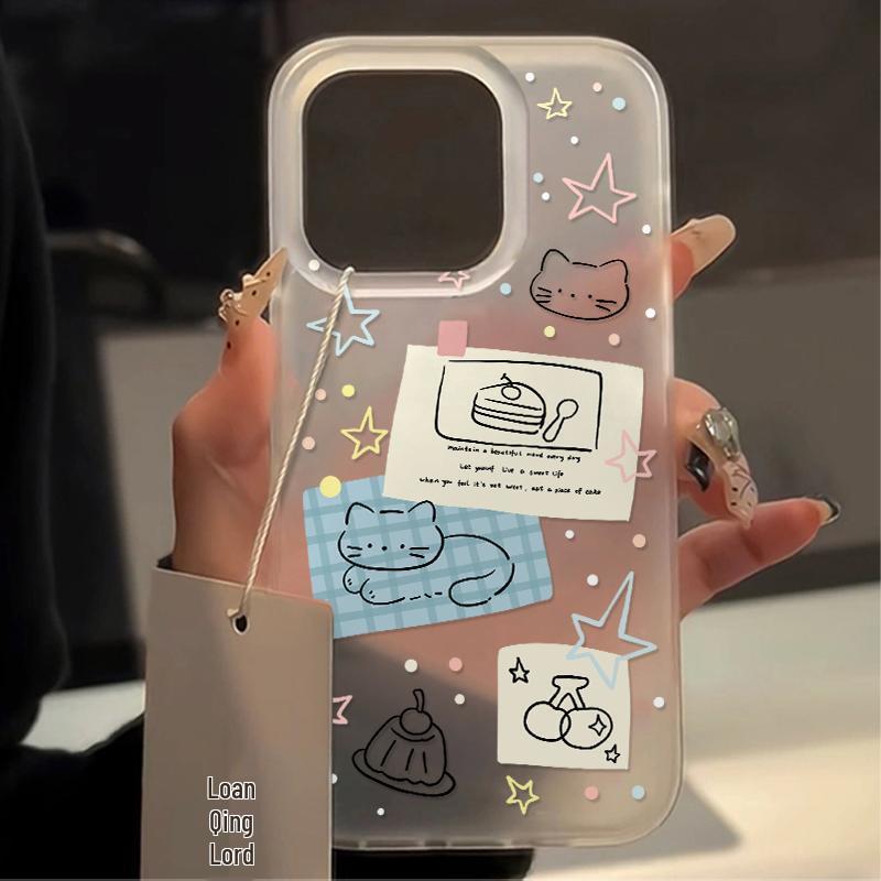Star Kitten Soft Frosted Phone Case for Apple iPhone 13-17 PROMAX