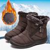 Fashion Snow Women Boots Comfortable Women's Boots Waterproof Women Shoes Zipper Shoes Woman Soft Fur Women's Winter Boots Botas Mujer