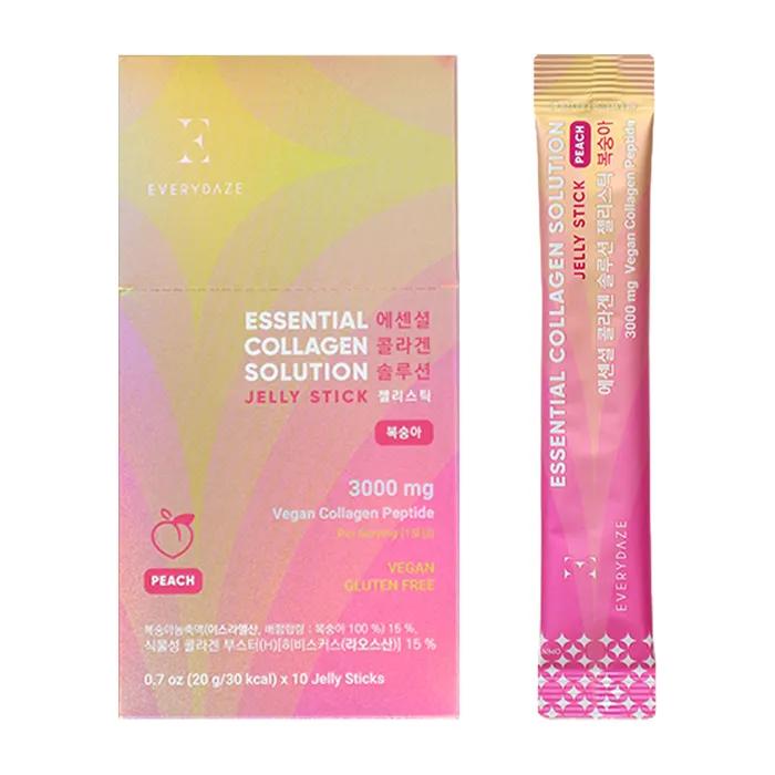 Vegan Collagen Jelly Stick Peach 20g 10 Sticks 1 Box