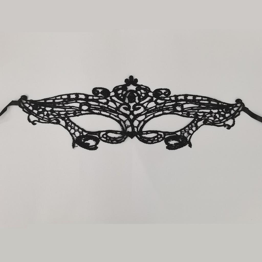 Black Queen Lace Mask Embroidery Appliques Party Carnival Mask Woman Accessories Wedding Mask Halloween Masquerade Mask