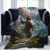 Christianity of Jesus Christ Flannel Printed Blanket Suitable for All Seasons Suitable for Living Room Office Sofa and Travel