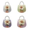 Stylish Mini Children's Handbag With Pearl Details And Trendy Chain Strap For Fashionable Kids