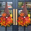 Cute Character Halloween Autumn Maple Leaf Door Ornaments Add Fun and Charm to Your Decors Perfect Centerpieces