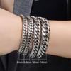 Korean Style Personalized Titanium Stainless Steel Men's Muscle Chain Bracelet