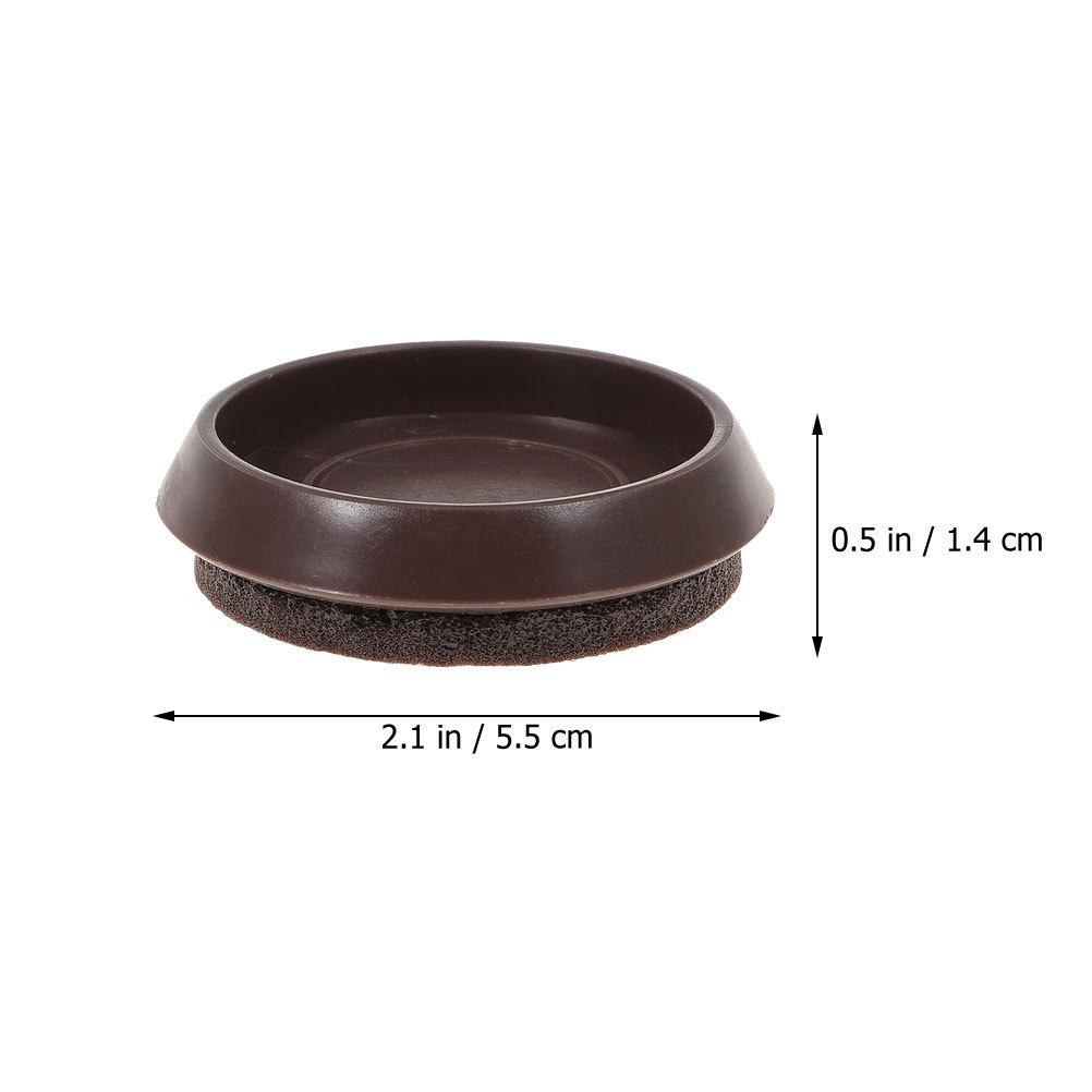 12Pcs Anti-Slip Caster Cups Premium Furniture Coasters Floor Protectors for Hardwood Chairs Tables Bed Legs No Scratch Noise