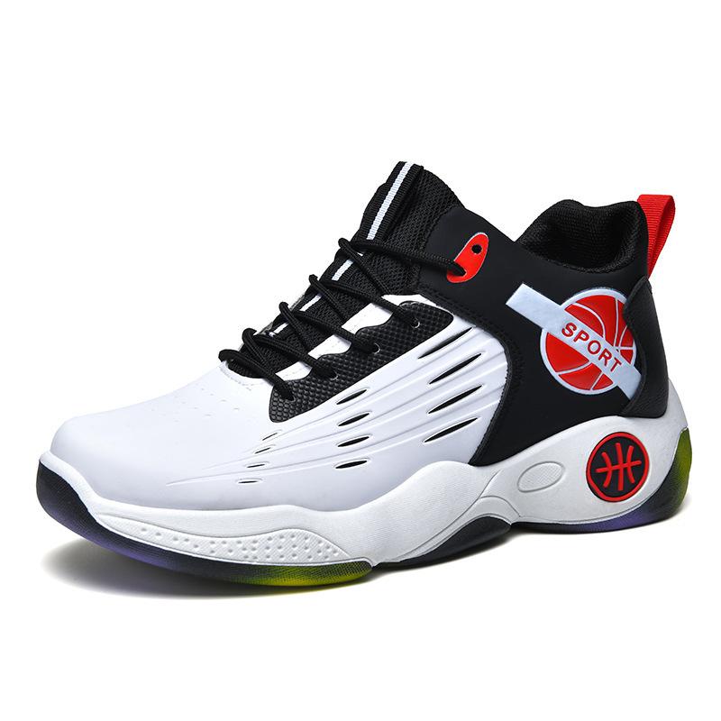 Men's Basketball Shoes Breathable Cushioning Non-Slip Plus Size 48 Sports Shoes Training Athletic Basketball Sneakers for Male