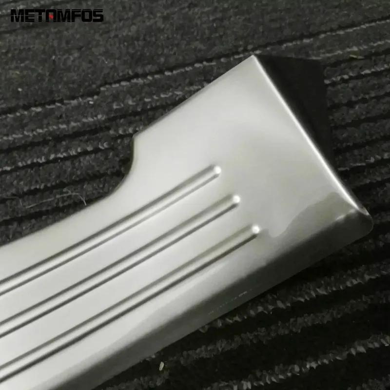 For Volkswagen VW Tiguan 2017 2018 Interior+Exterior Door Sill Scuff Plate Entry Guard Welcome Pedal Car Accessories