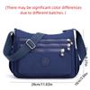 Wide Strap Nylon Square Bag Multi-layer Middle-aged Crossbody Bag Shopping Messenger Bags  Work