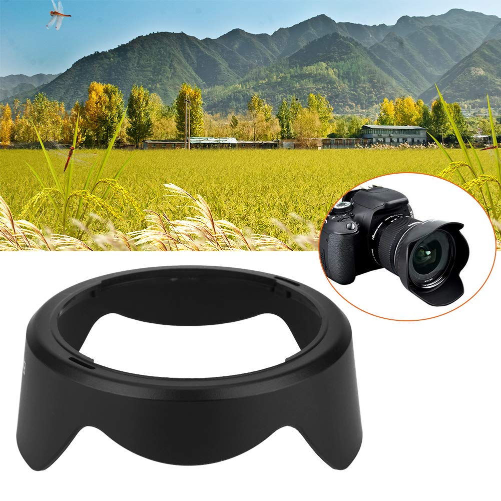 Lens Hood Sunshade Lens Compatible Protective Lens Hood for Canon IS STM Lens EF-S 10-18mm f4.5-5.6