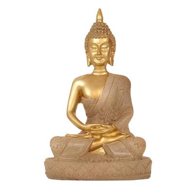 Latest Lord Buddha Meditating Statue Idol Showpiece Decorative Items for Home Decor Living Room Bedroom Pooja Office Table Wall Shelf Decoration