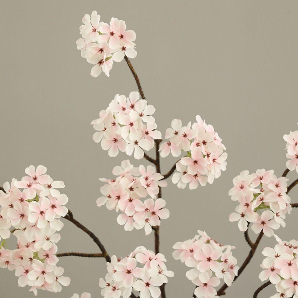 Real Touch Artificial Pear Blossom Branches Plastic Fake Flowers  Home Garden Decor