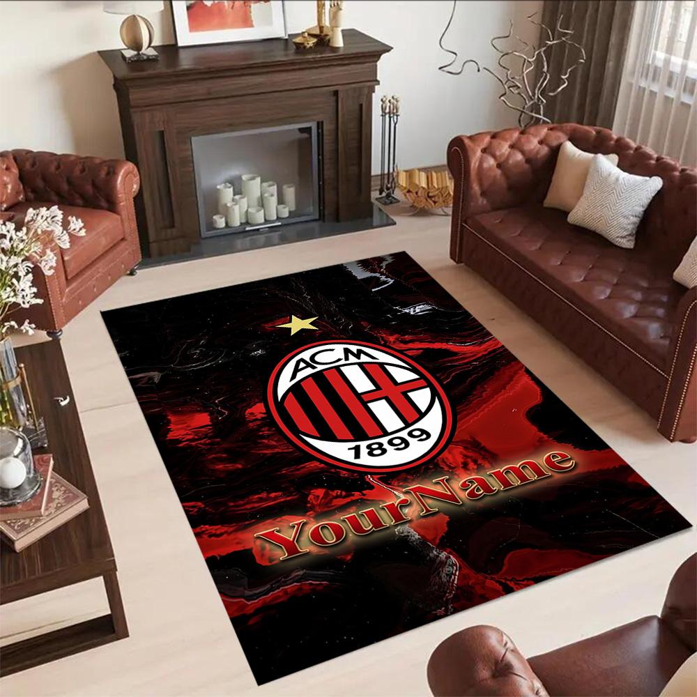 Ac Milan Gepersonaliseerd Naam Vloermat Perfect voor Decoratie kamer Woonkamers Eetkamer Keuken Antislip Tapijt Kantoor Huisdecoratie