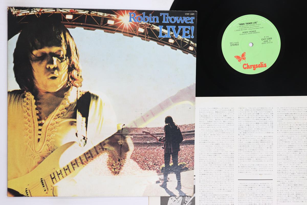 Виниловая пластинка ROBIN TROWER  Robin Trower Live CHY1089 CHRYSALIS 1976 Япония Рок Б/У