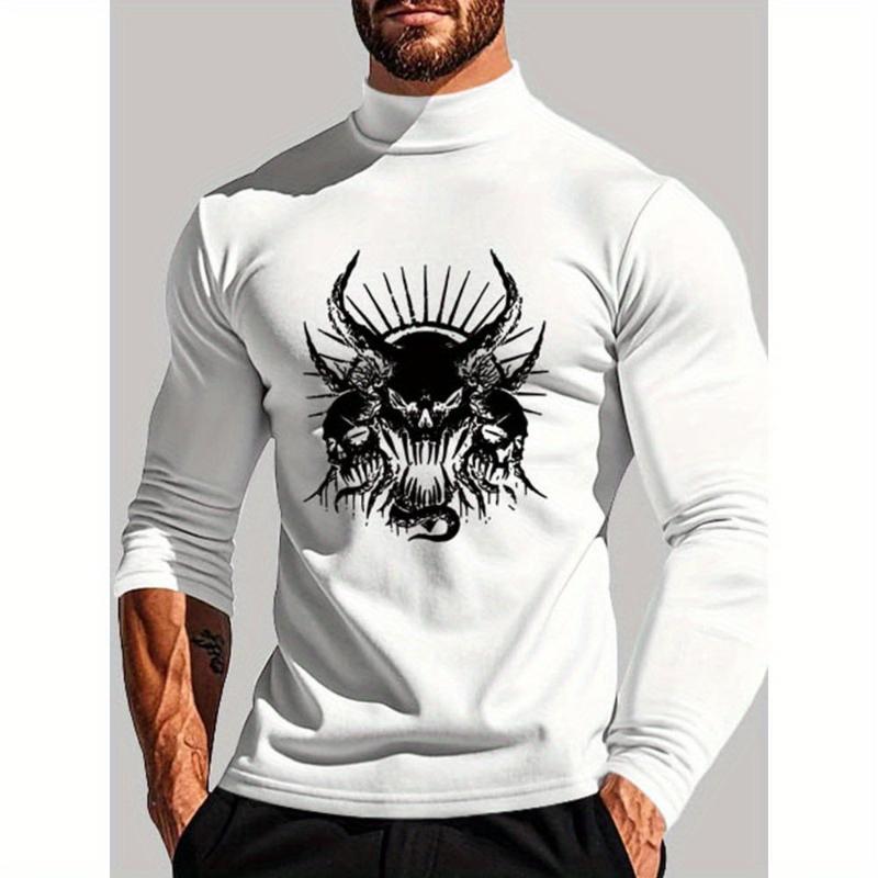 

Warm & Low-Maintenance, Regular Fit, Men s Long Sleeve Shirt, Perfect for Holiday Celebrations & Friend Meetups XXL белый