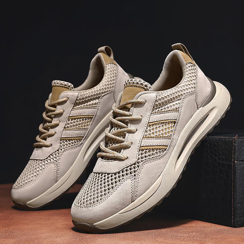 Men's Shoes Mesh Soft-soled Hiking Shoes Breathable Sports Shoes Versatile Travel Shoes Outdoor Casual Shoes