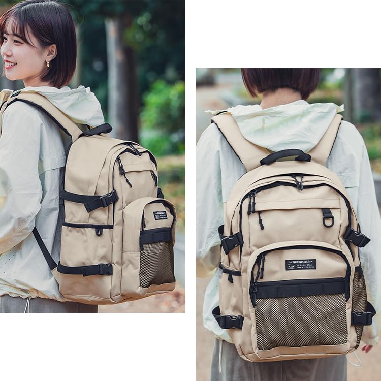 KiU Everyday Backpack, Waterproof and Water-Repellent, Large Capacity, with Laptop Pocket and Side Pockets, Perfect for Commuting, School, and