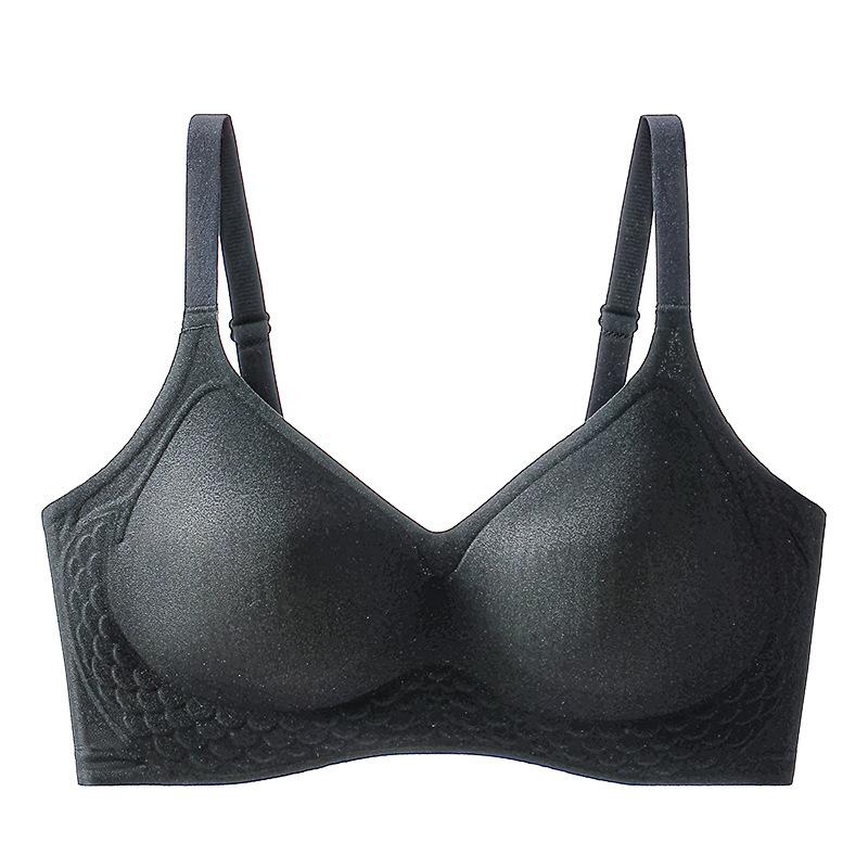 

Бесшовное женское летнее ультратонкое белье с гелевыми полосками, собирающее маленькую грудь, не провисающее, удобный и прохладный бюстгальтер-топ XL = 120-65kg