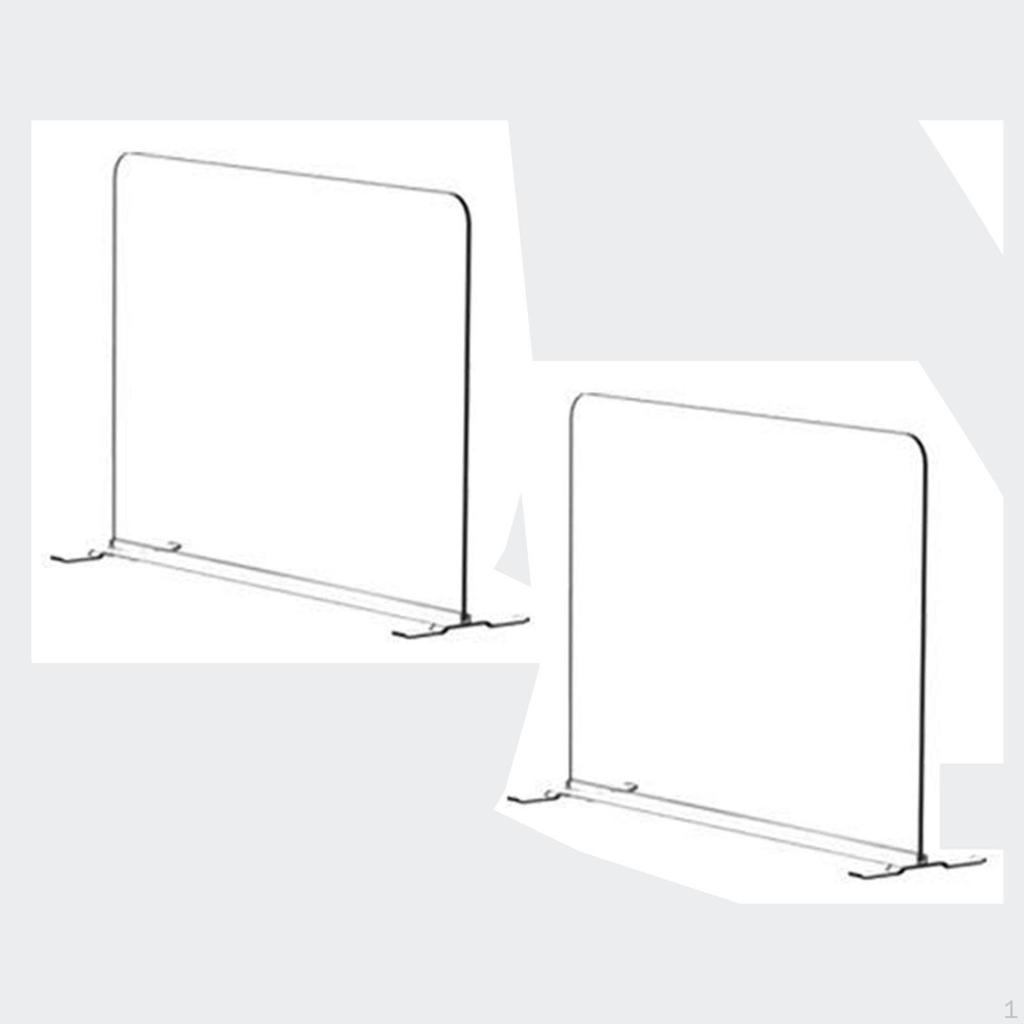 2x Closet Dividers, Vertical Adjustable Shelving Separators, Cabinet Shelf Dividers Organizer for