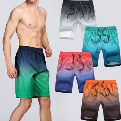 Green Leopard Print Animal Quick Dry Elastic Lace Boardshorts Beach Shorts Pants Swim Trunks Swimsuit with Pockets.